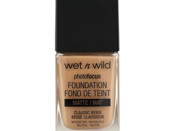 wet n wild, PhotoFocus Foundation, классический бежевый, матовый, 30 мл (1,0 жидк. Унции)