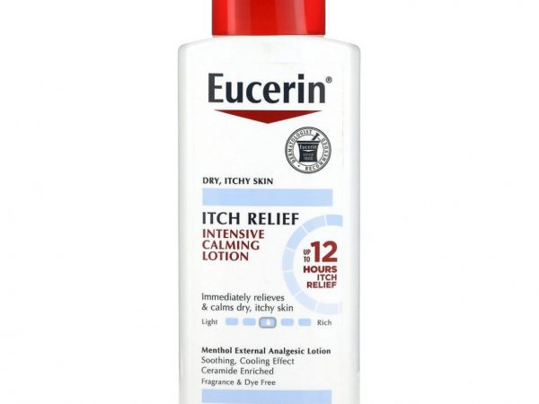 Eucerin, средство от зуда, интесивный успокаивающий лосьон, 250 мл (8,4 жидк. унции)