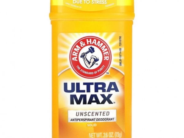 Arm & Hammer, UltraMax, твердый дезодорант для мужчин, без запаха, 2,6 унции (73 г)