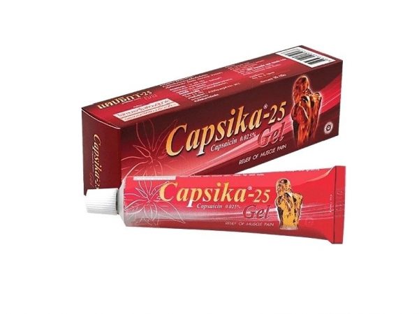 Обезболивающий, противовоспалительный гель для суставов и мышц Capsika-25 Capsaicin Gel, 100 мл. Таиланд